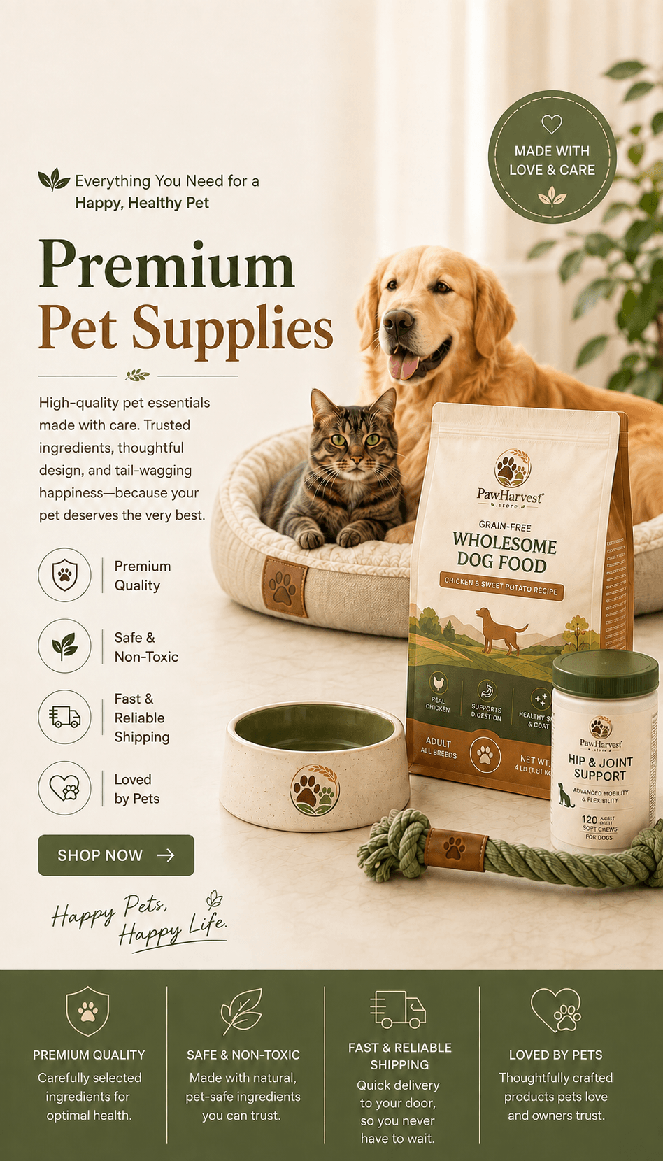 Paw Harvest — Premium Pet Supplies for a happy, healthy pet